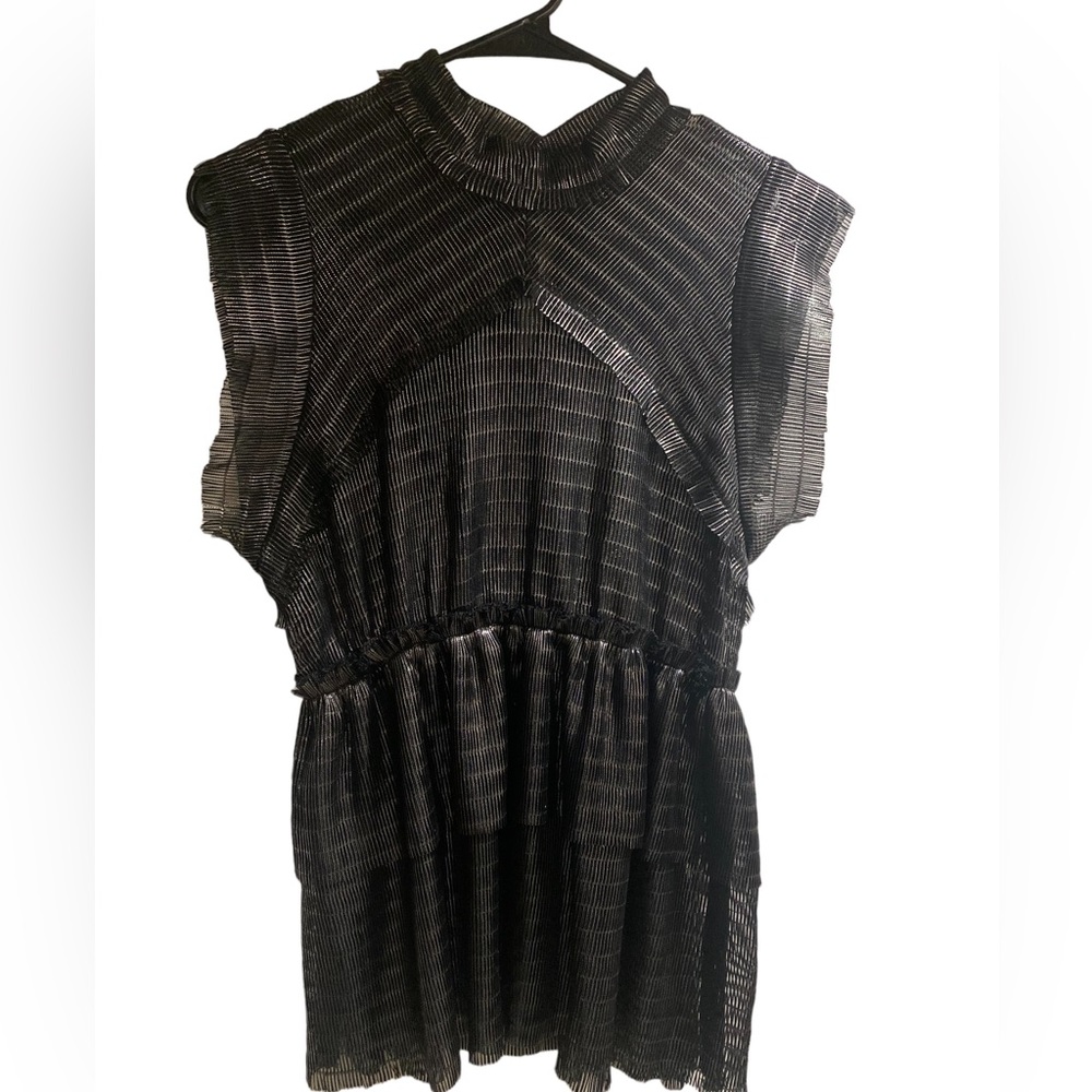 IRO Sheer Black Top size 42 ( L)